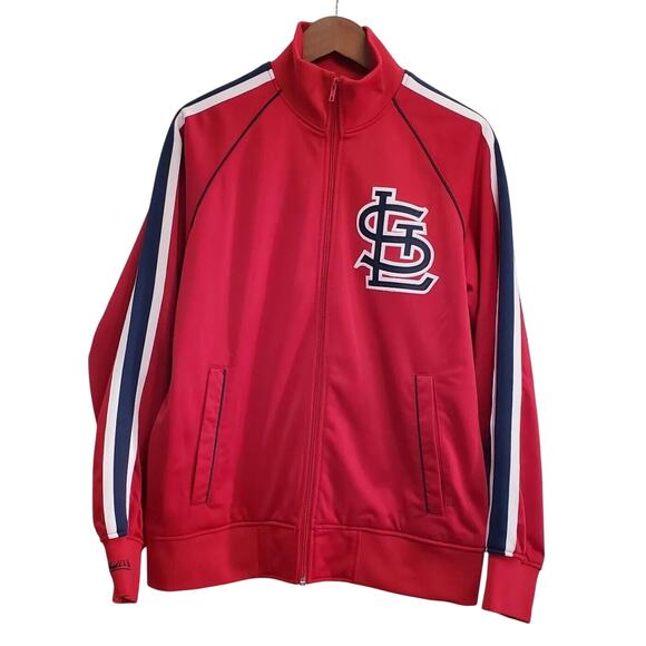 St. Louis Cardinals MITCHELL & NESS Cooperstown Collection MLB Jacket, Size Med.